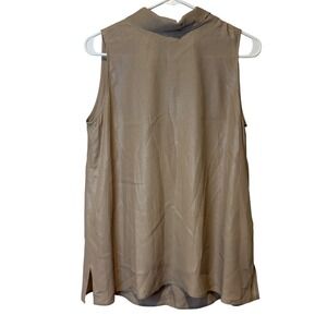 MARELLA Sleeveless Mock Neck Tie‎ Back Neck Tunic Going Out Top Holiday 8